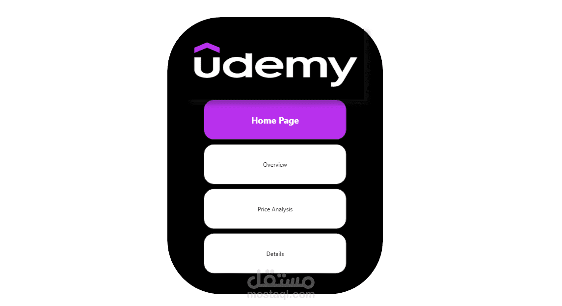 لوحة تحكم تفاعلية لتحليل بيانات دورات Udemy | Power BI