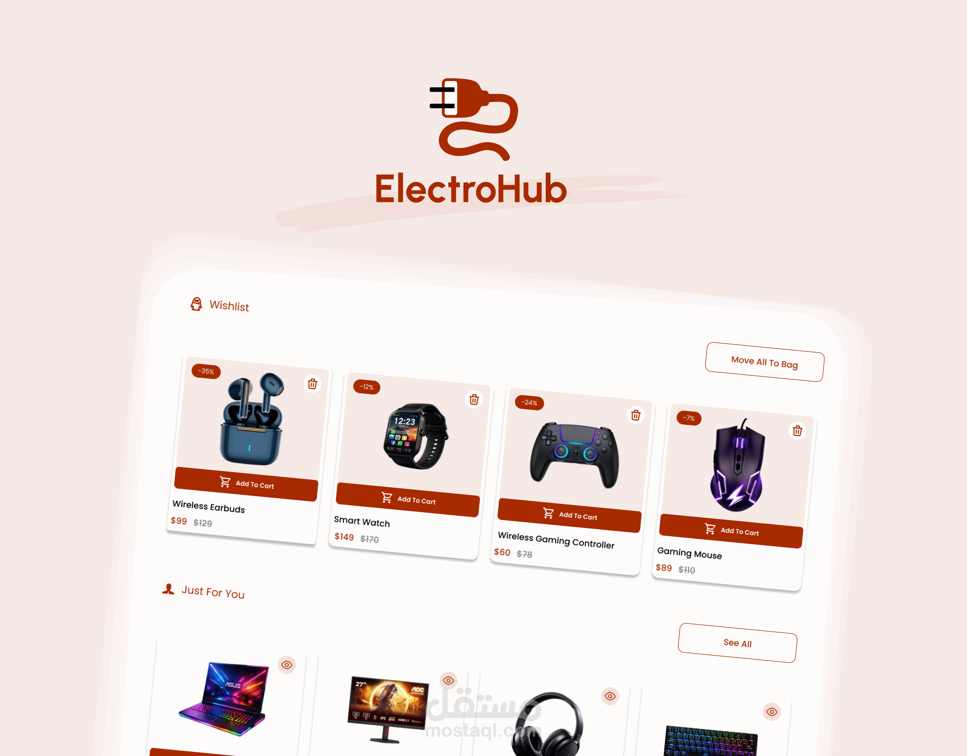 ElectroHub — Electronics E-Commerce Website
