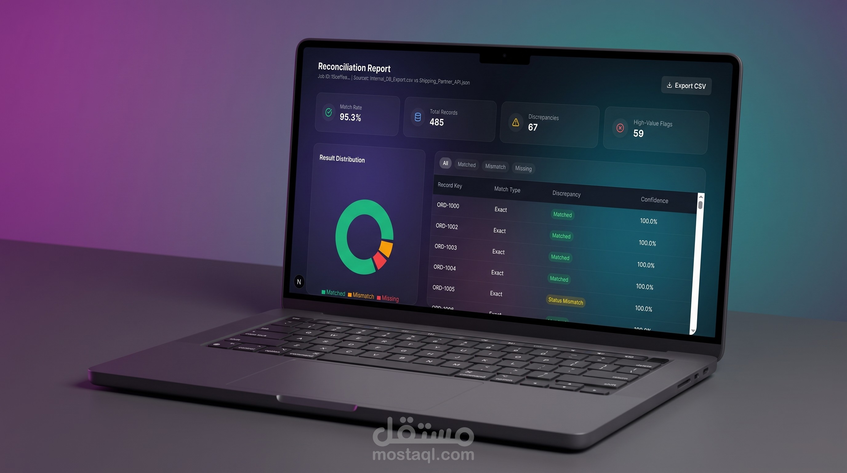 مشروع ReconFlow: تطوير واجهة أمامية (Frontend) لمنصة معالجة وعرض البيانات (Next.js)