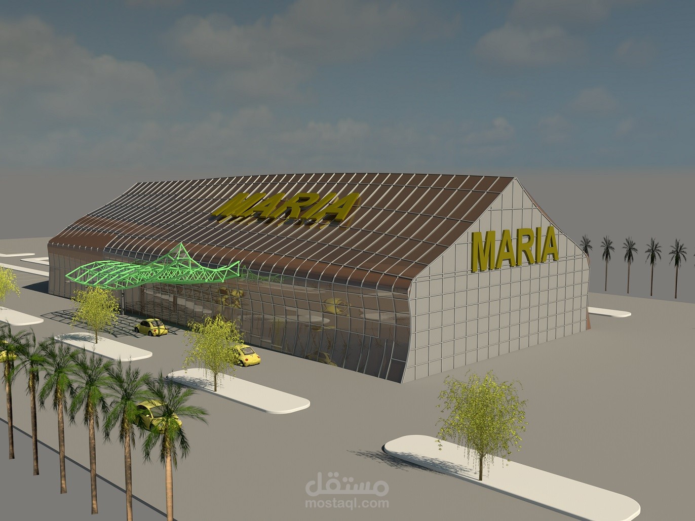 تصمم وعمل modeling  استيل  لشركه ماريا بالسودان