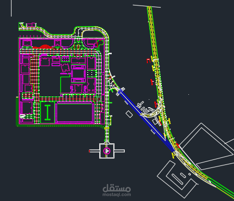 طرق داخلية وطريق خارجي