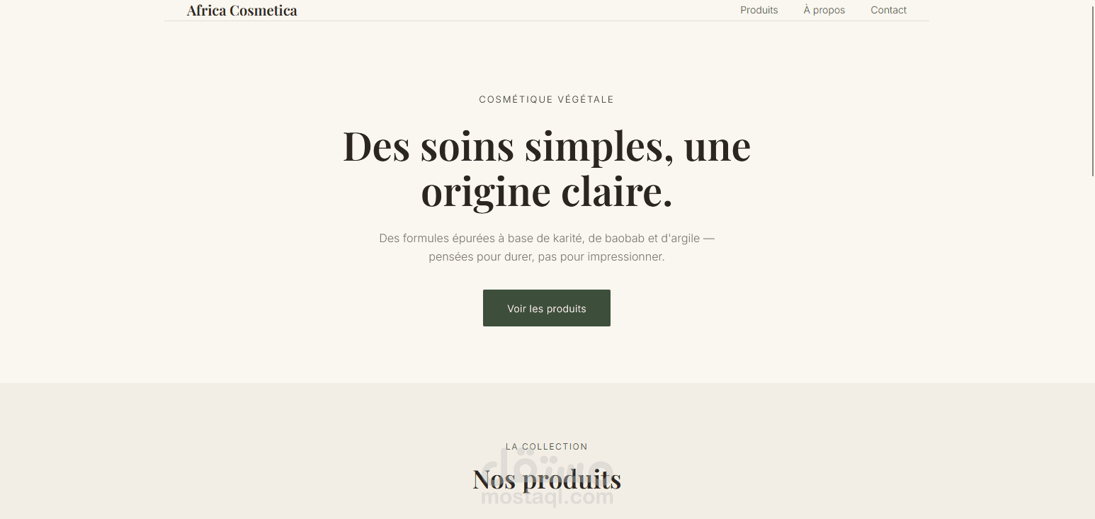 متجر إلكتروني متكامل لعرض وإدارة منتجات التجميل (Full-Stack E-Commerce)