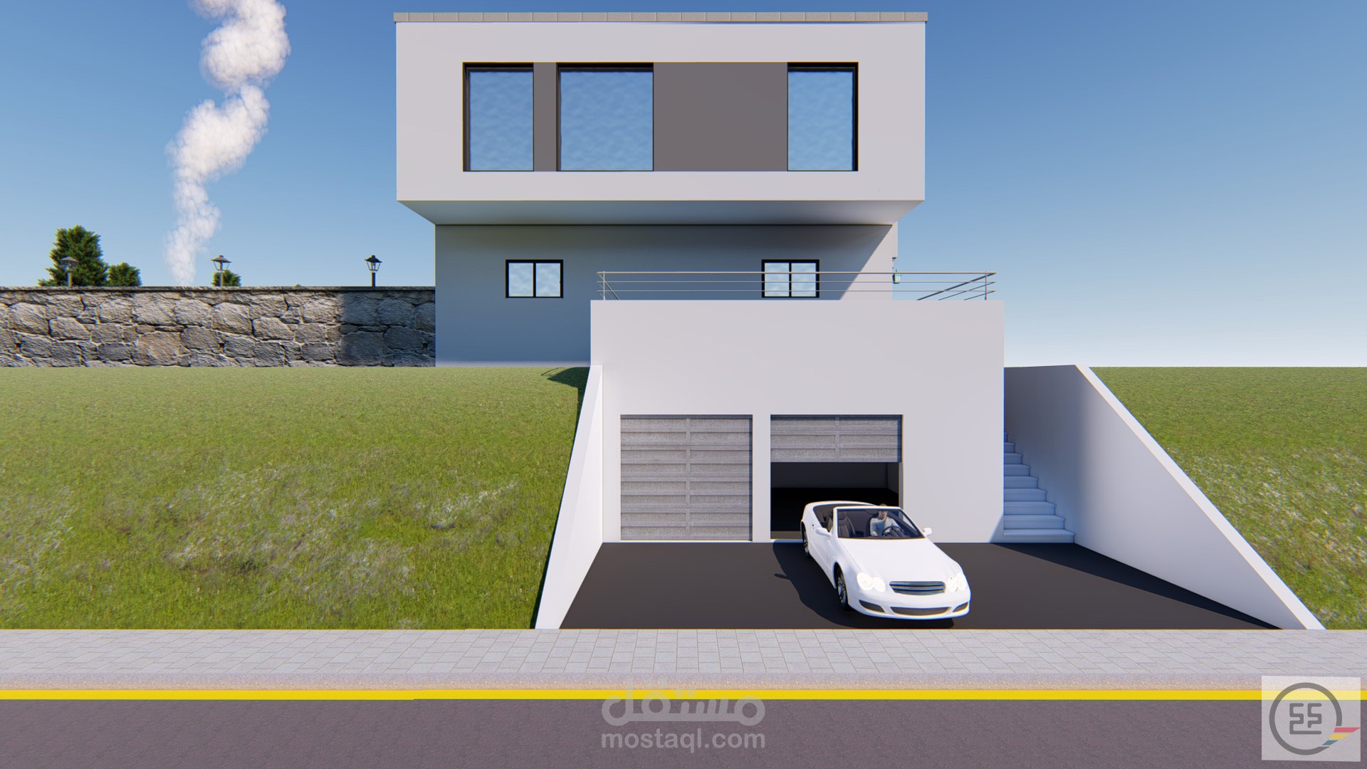 التصميم الخارجي للمنزل الحديث