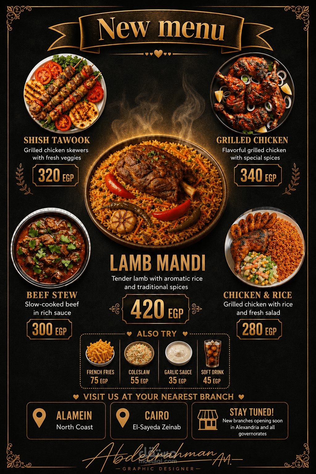 Restaurant Menu Poster Design
