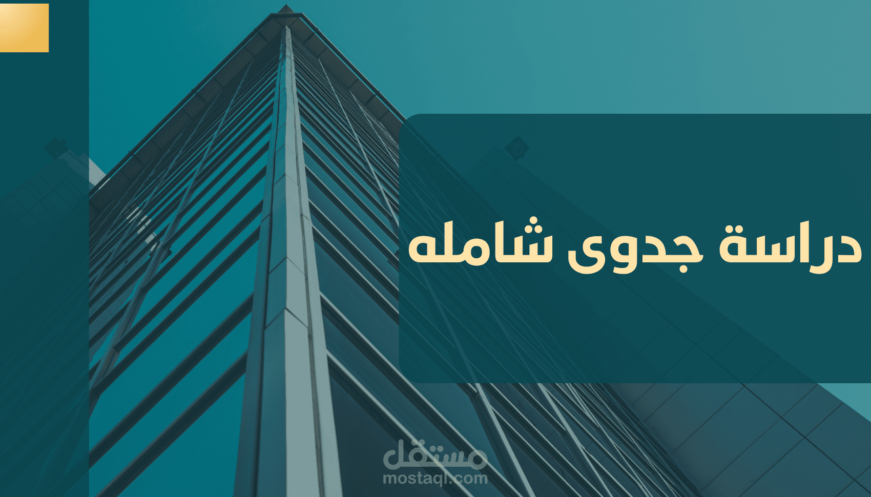 دراسة جدوى شامله