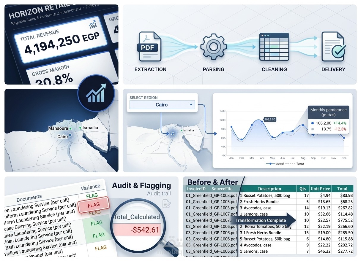 Supplier Invoice Extraction & Cleaning — PDF to Excel