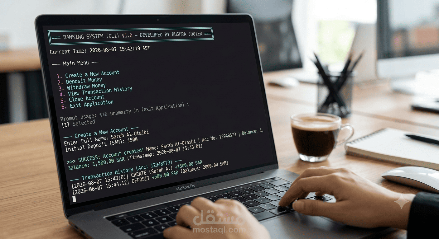 Banking System CLI App (Dart)