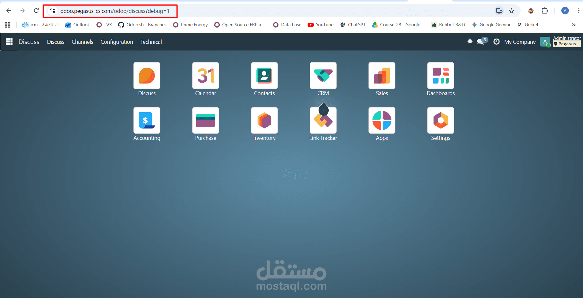 تهيئة ونشر نظام Odoo 19 Community على VPS مع Docker وGitHub وSSL ونسخ احتياطي