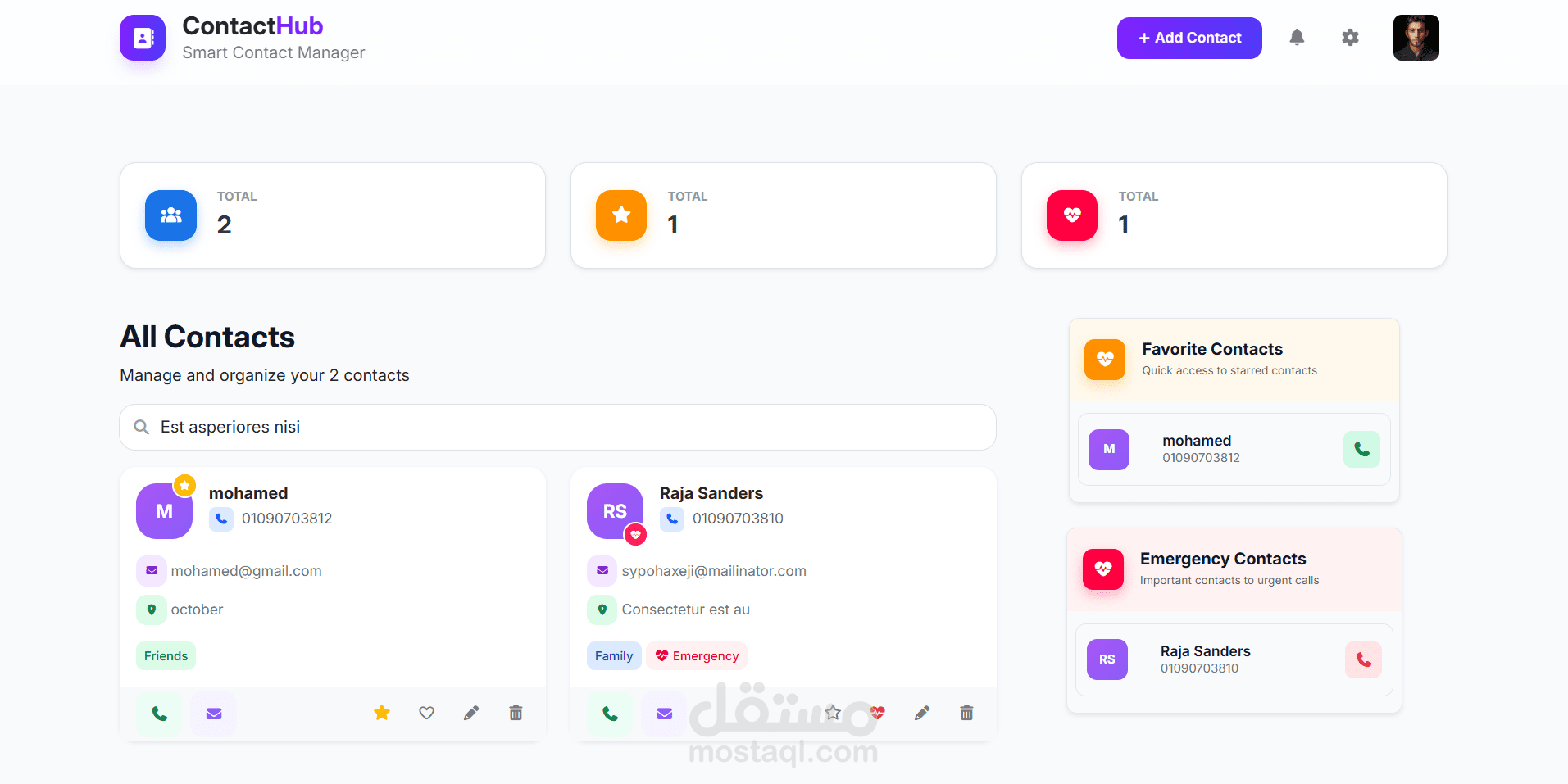 Contact Hub