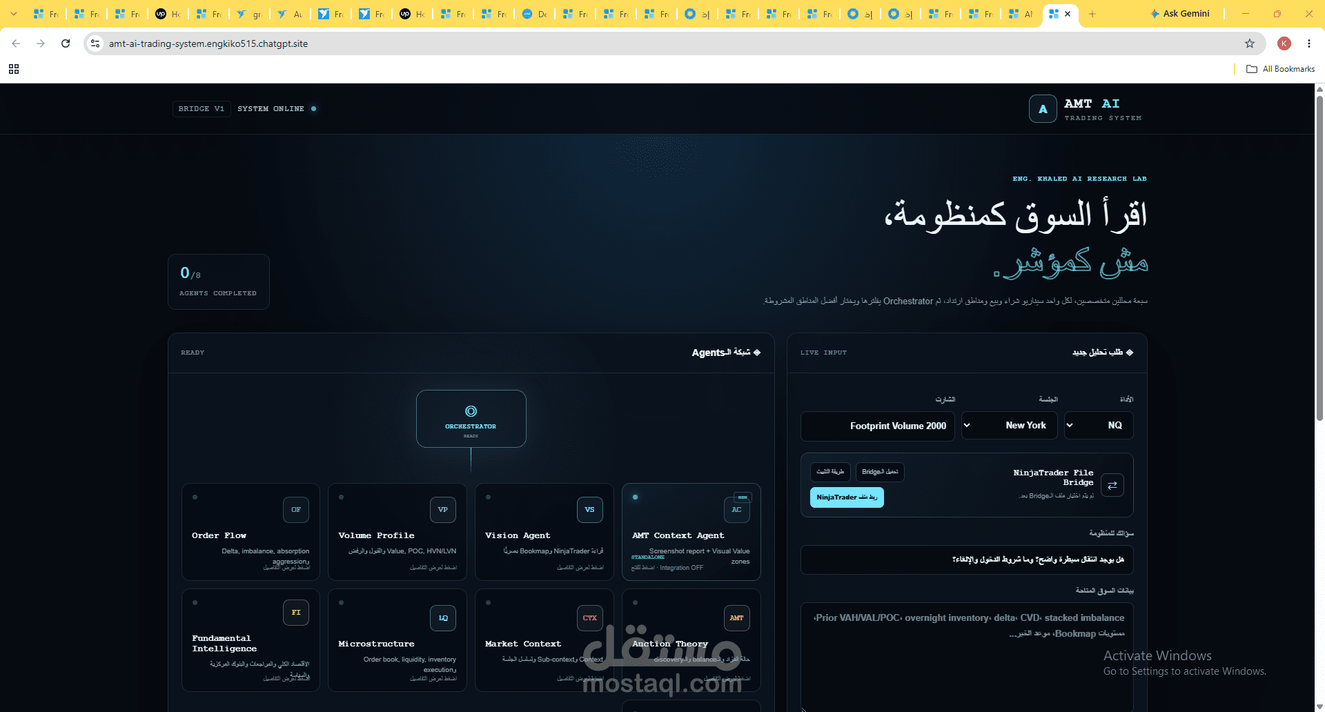 AMT AI Trading System — Multi-Agent Market Analysis Platform