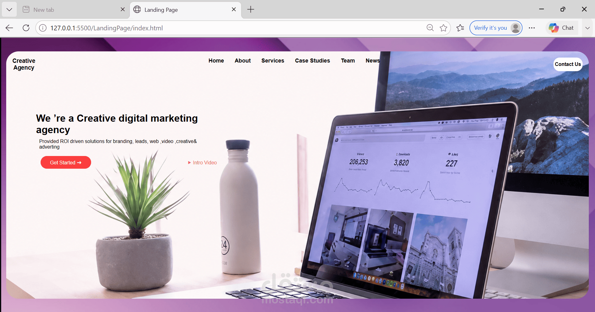 Modern Responsive Landing Page Design & Development
