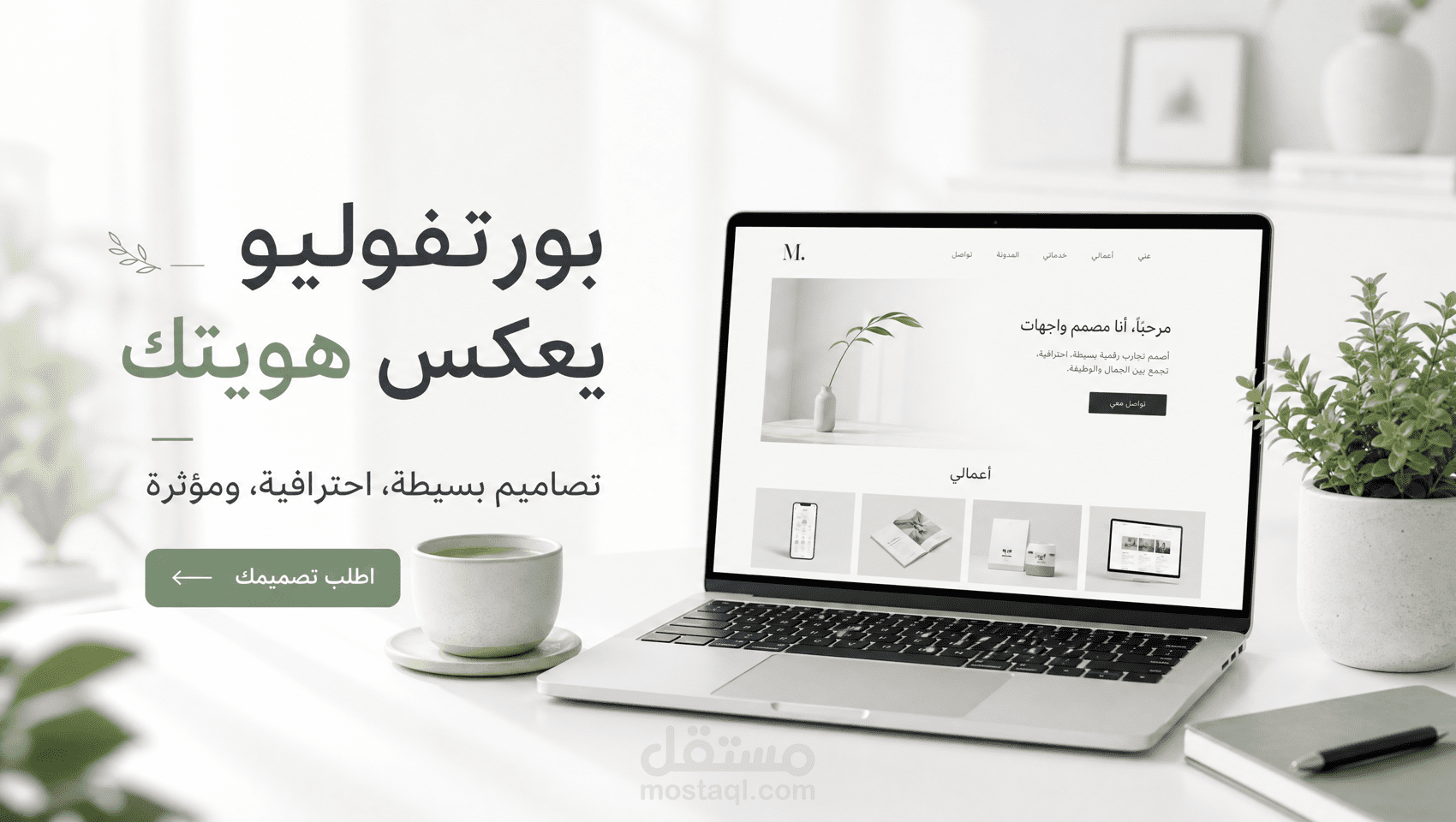 تصميم بورتفوليو شخصي