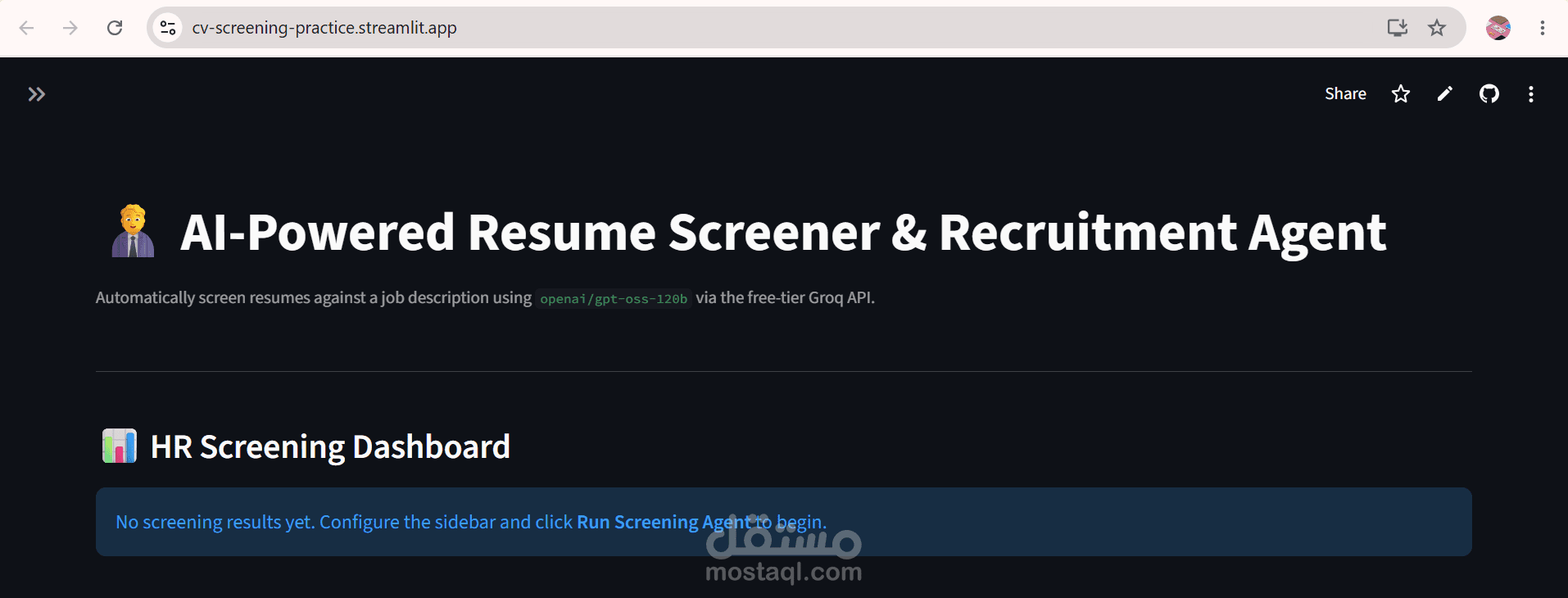 CV screening