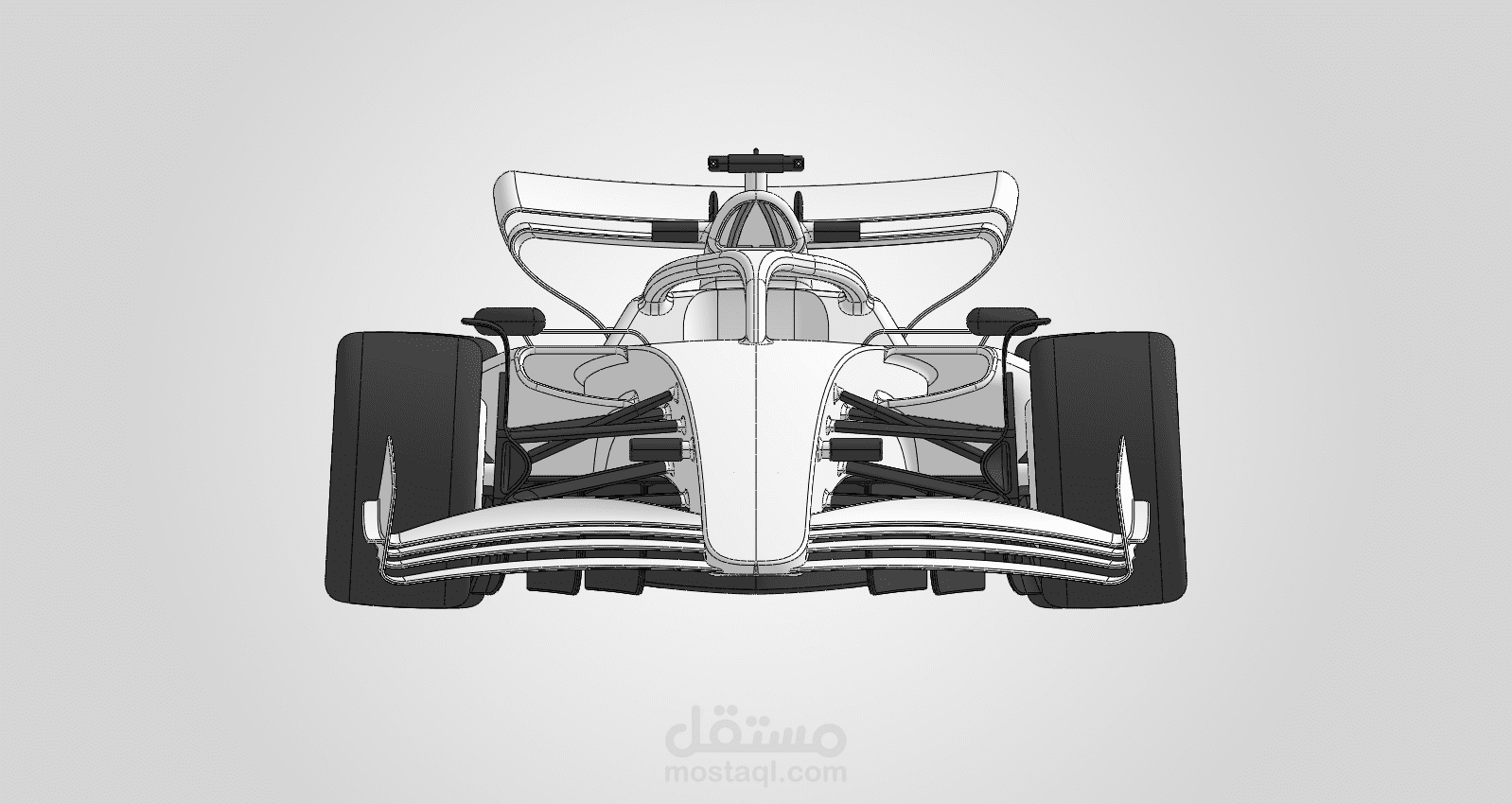 تصميم سيارة فورمولا 1 (F1) كاملة - SolidWorks