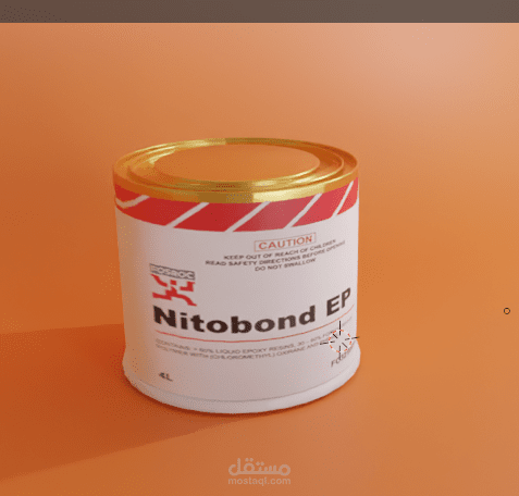 تصميم مجسم ثلاثي الأبعاد 3D MODEL لطلاء معدني