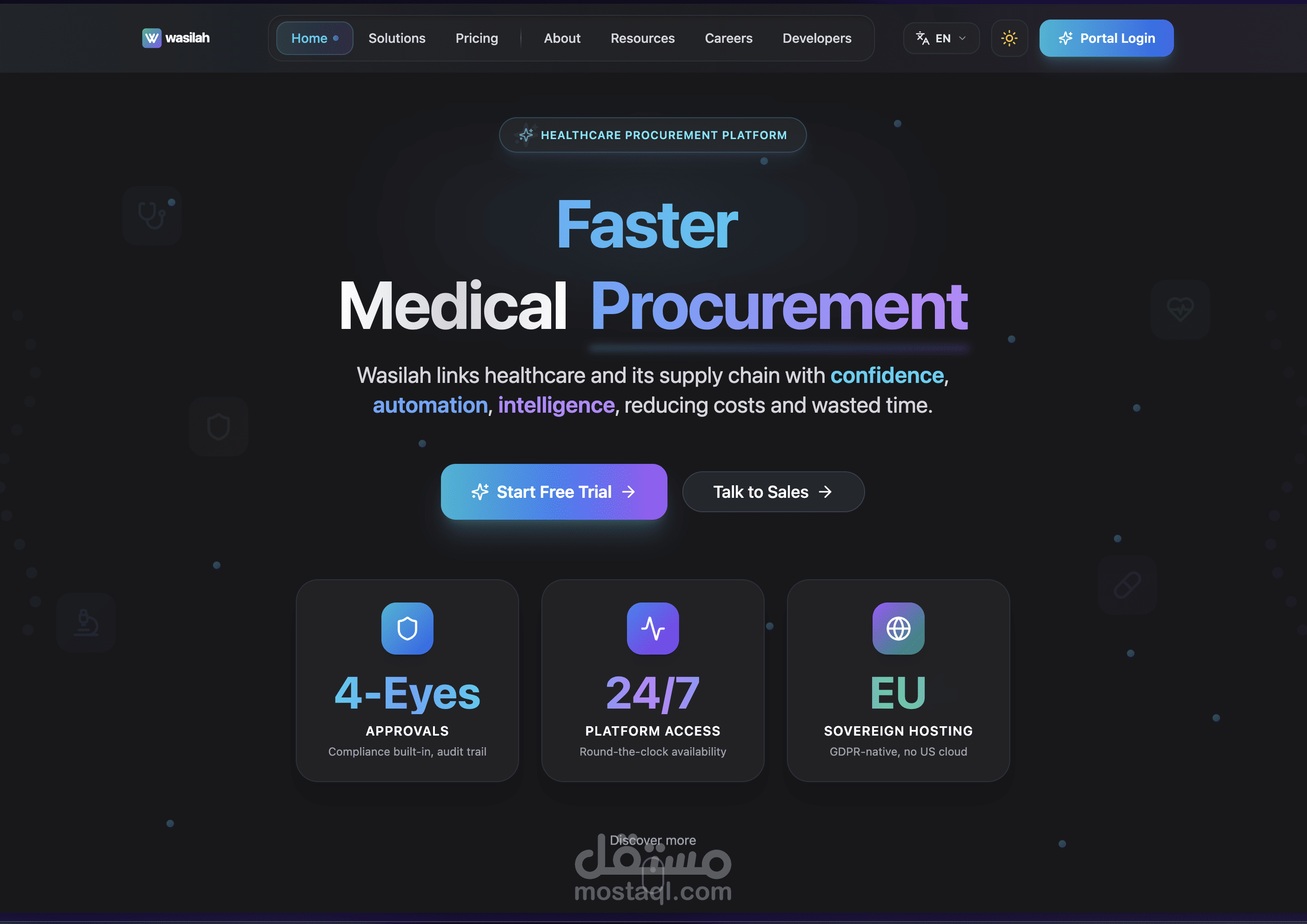 منصة Wasilah — منصة B2B للمشتريات الصحية لمنطقة الشرق الأوسط