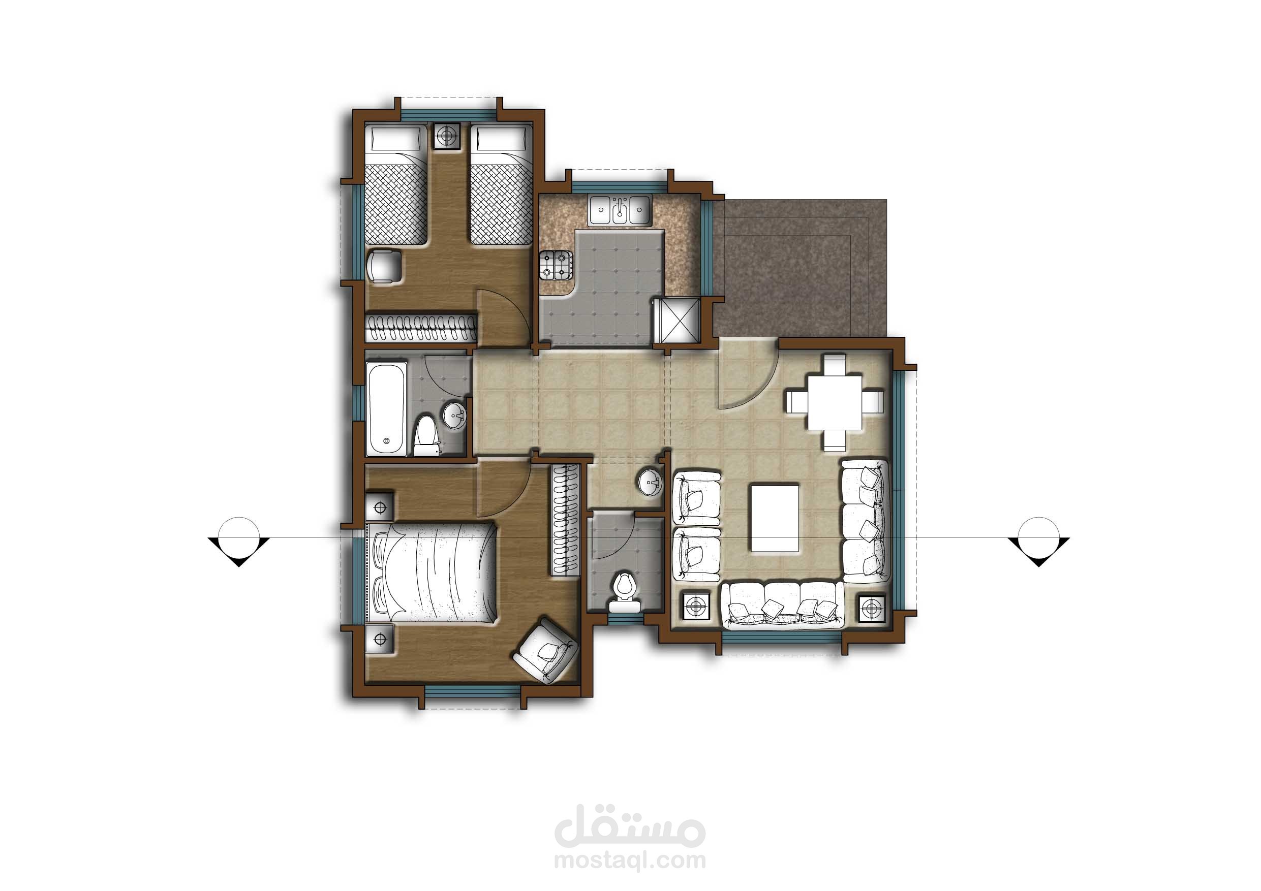 إظهار معماري باستخدام الفوتوشوب PhotoShop