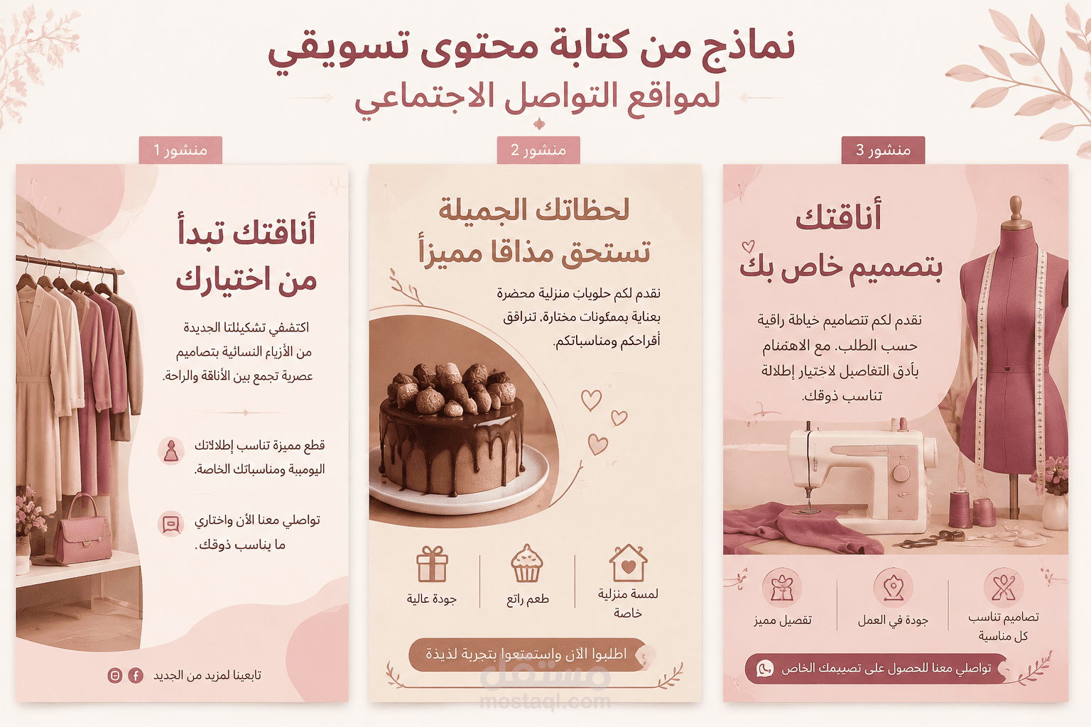 كتابة منشورات احترافية لمواقع التواصل الاجتماعي