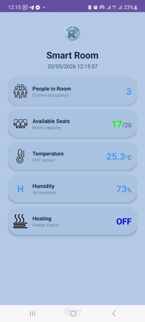 IoT-Based Smart Room Monitoring & Automation System | نظام ذكي لمراقبة الغرف والتحكم بها باستخدام IoT وArduino