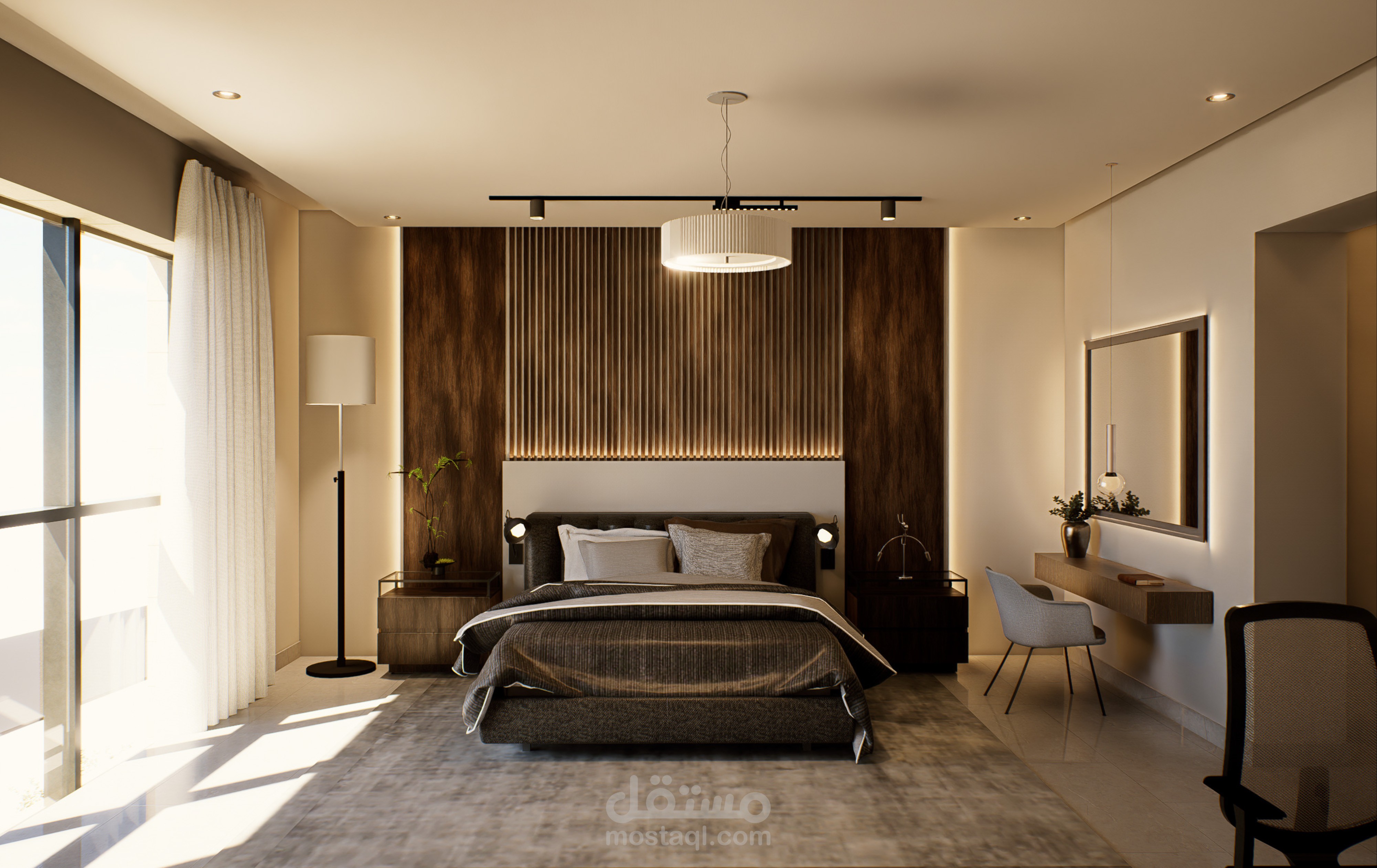 تصميم ورندر(اظهار معماري)داخلي
