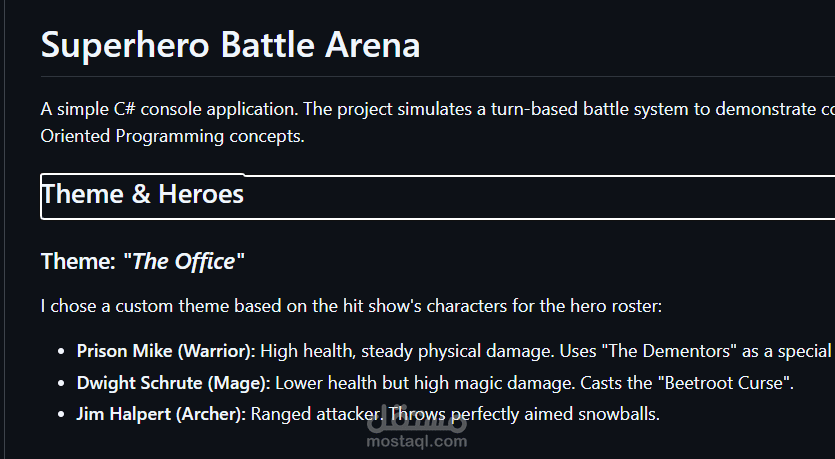 Superhero Battle Arena