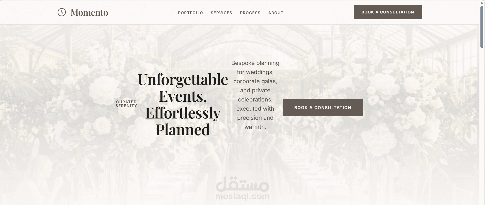 Event planning website