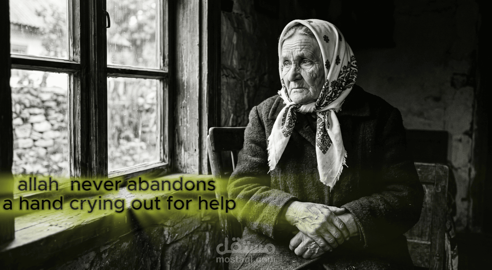 Allah never abandons a hand crying out for help