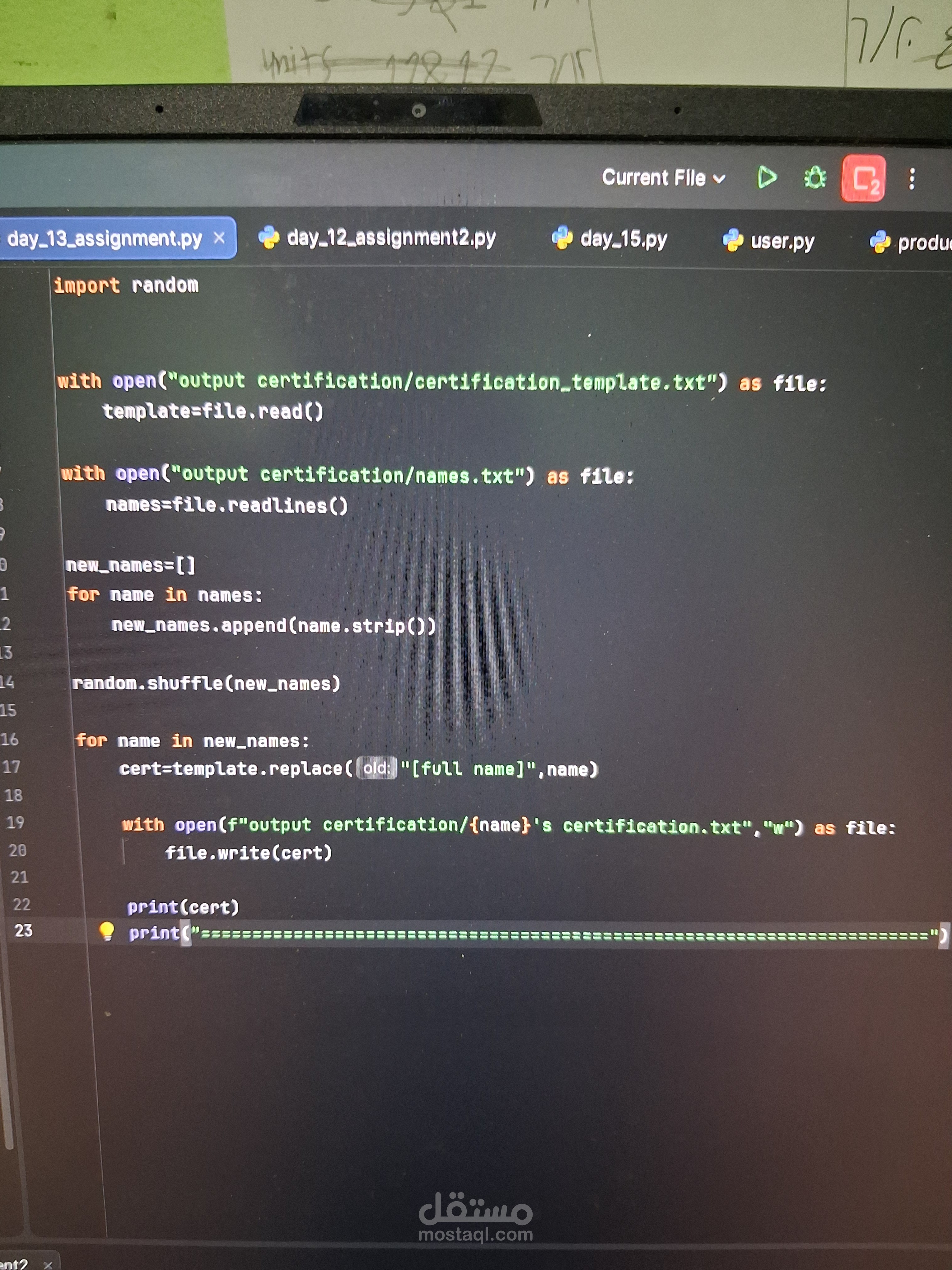 Certificate generator - python automation