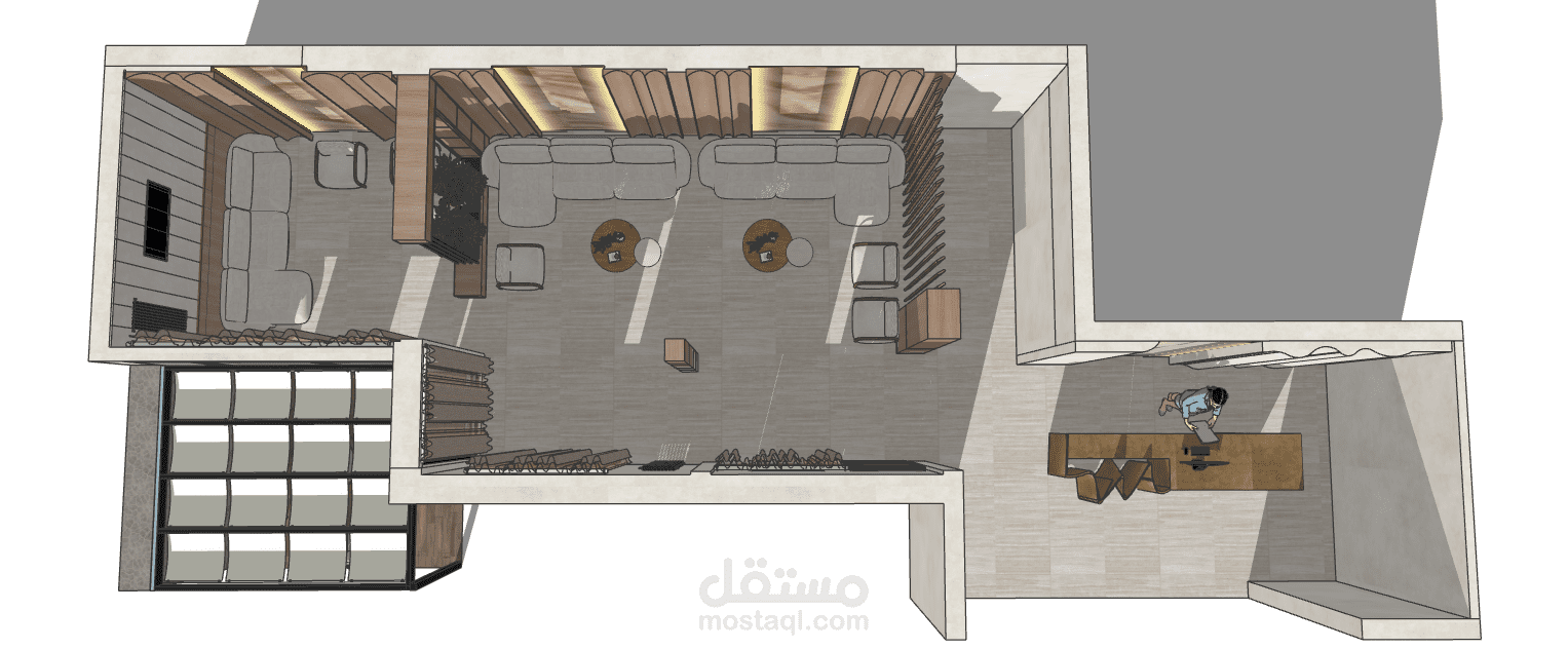 تصميم منطقة استقبال فندق