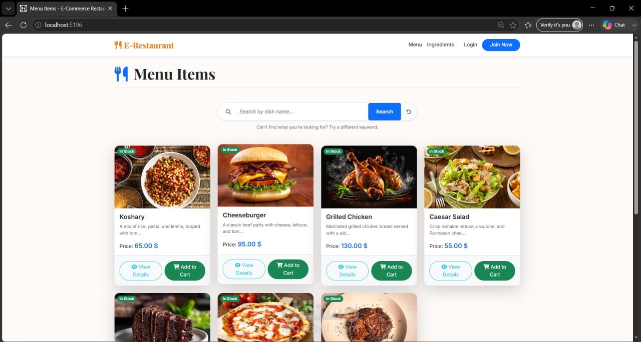 E-Commerce Restaurant