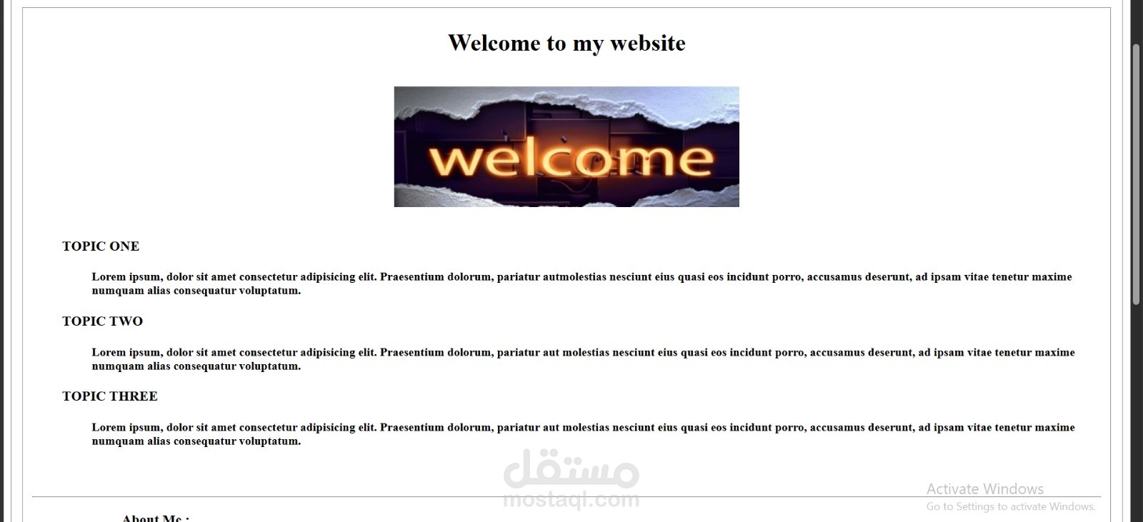Personal Introduction Website
