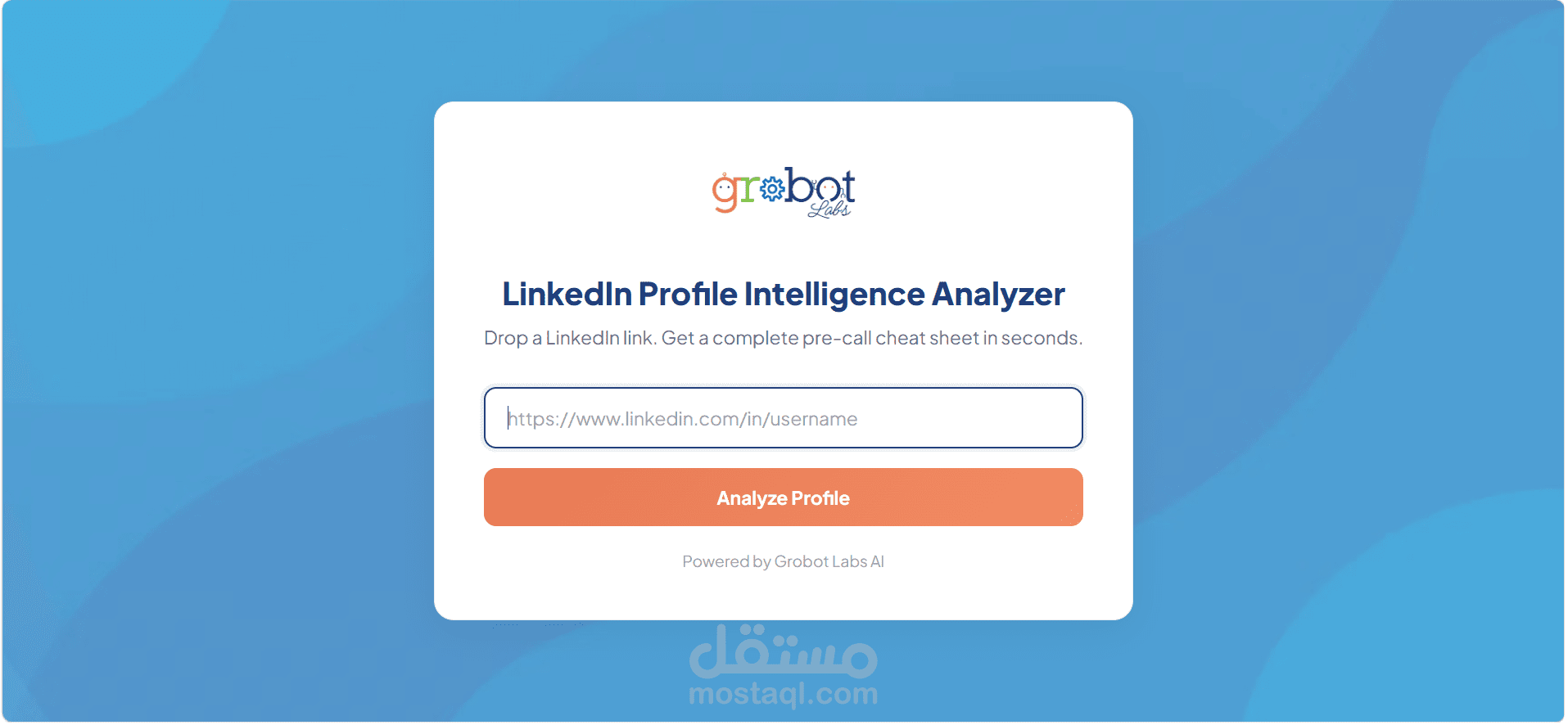 Grobot Intelligence — أداة ذكية لتحليل ملفات LinkedIn وتحويلها إلى Business Intelligence
