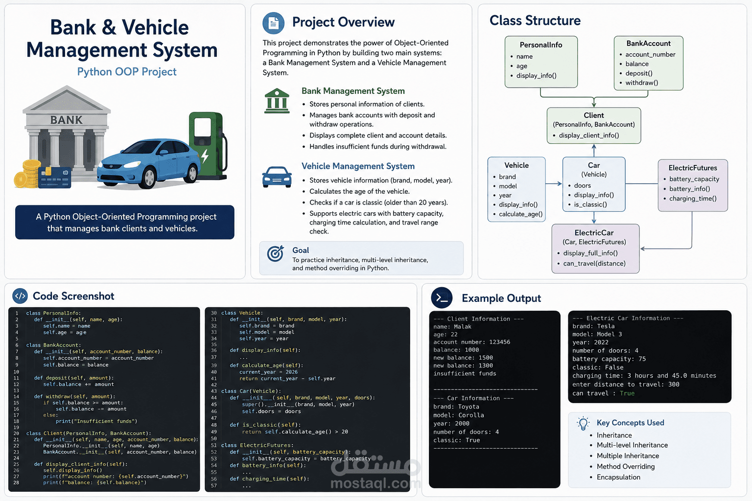Bank & Vehicle Management System