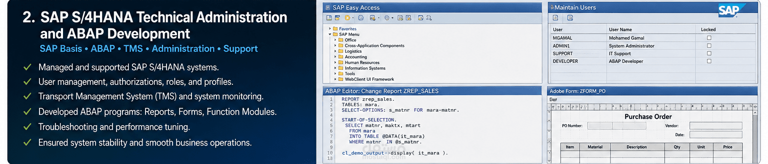 SAP S/4HANA Technical Administration and ABAP Development