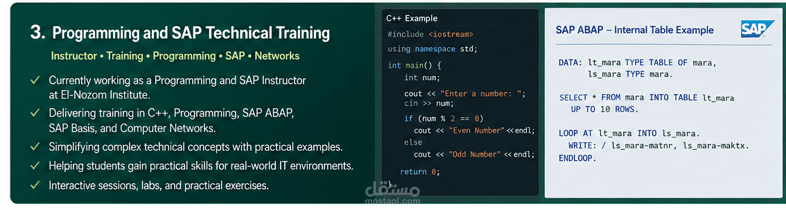 Programming and SAP Technical Training