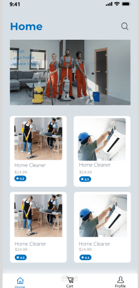 Home Services App – UI/UX Design