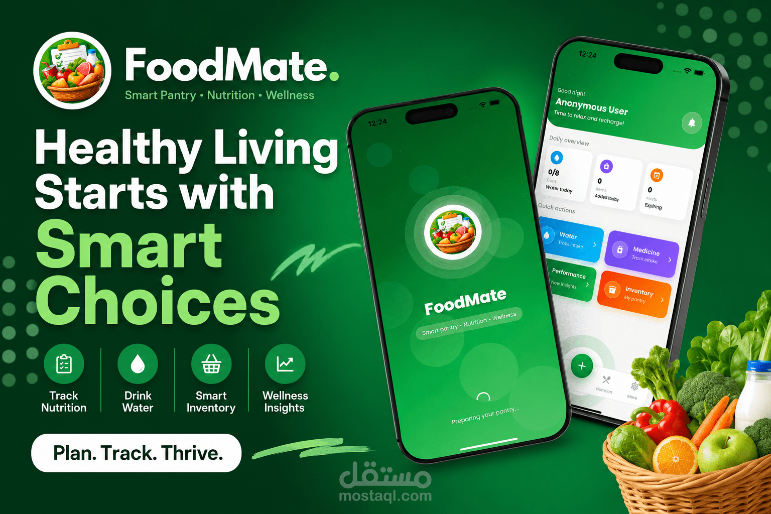 FoodMate – Food Expiry Tracker, Pantry Organizer & AI Recipe App
