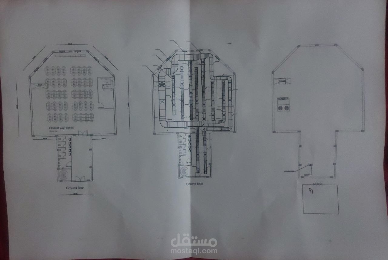 HVAC Design for Etisalat Call Center - تصميم نظام HVAC لمركز اتصال اتصالات