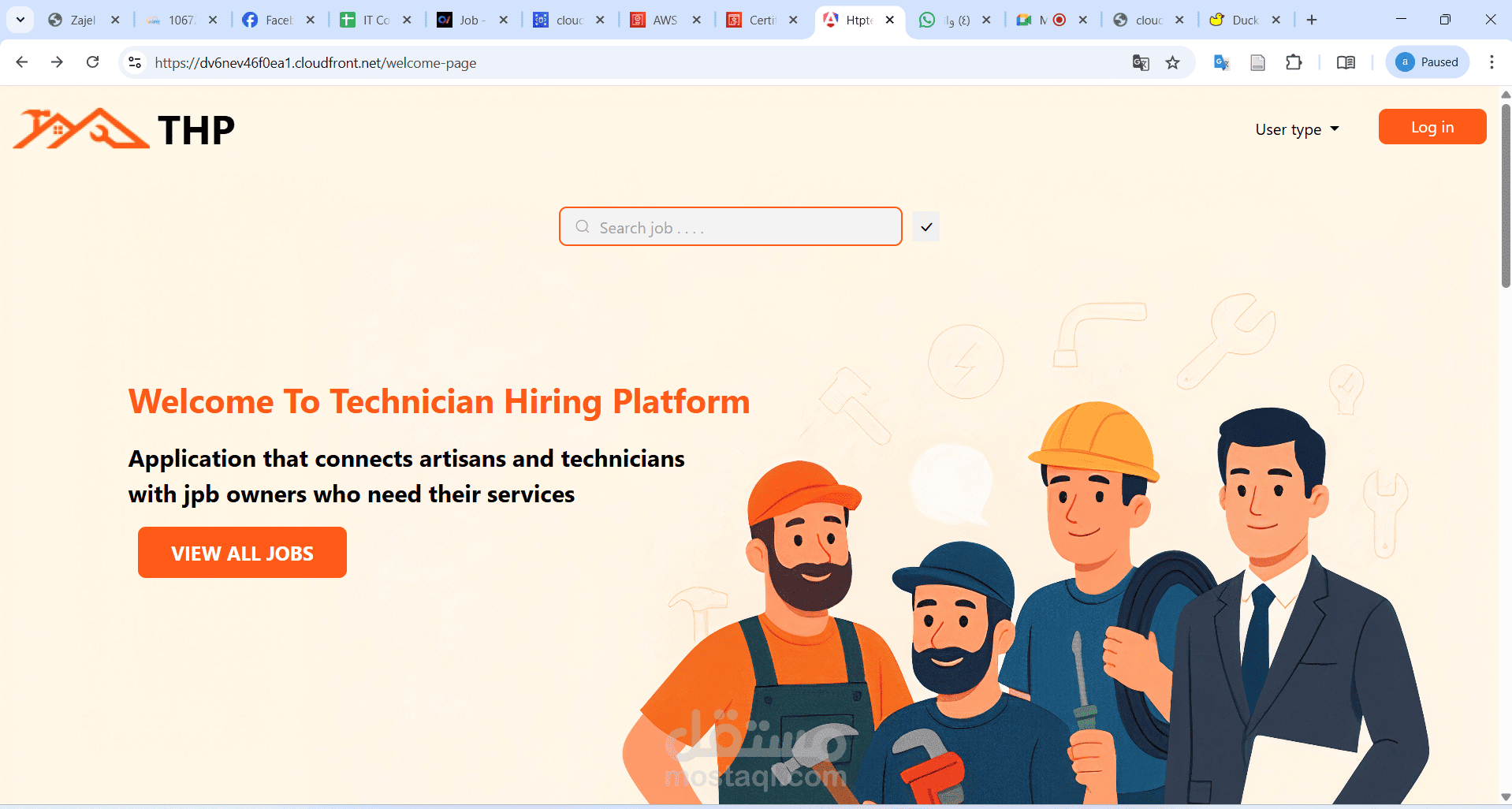 Technician Hiring Platform – Web Application