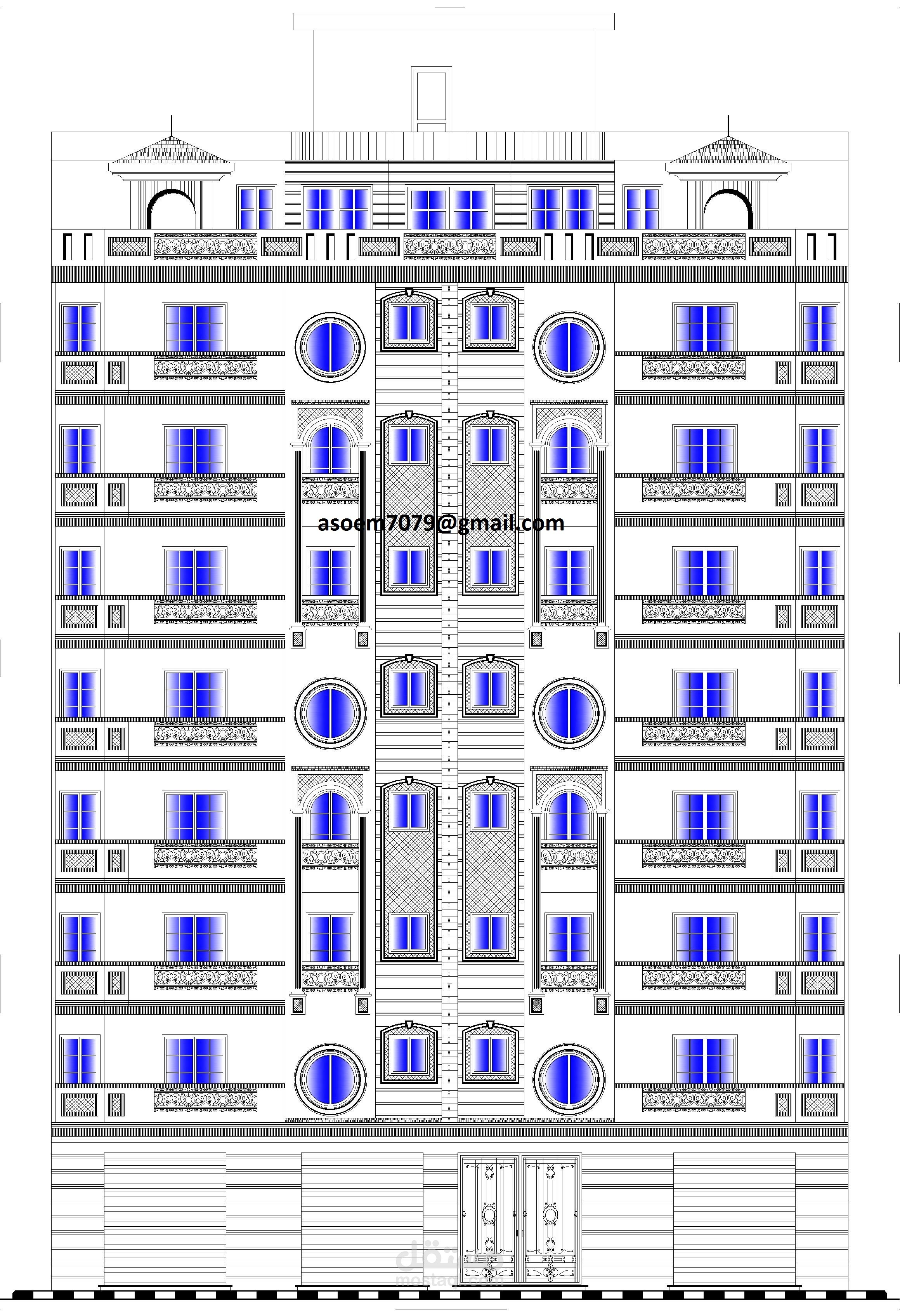 Tower facade
