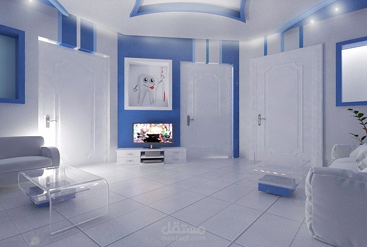 تصميم داخلي لعيادة أسنان