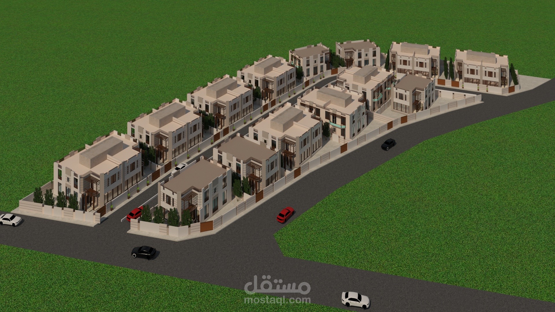 تصميم مجمع فلل