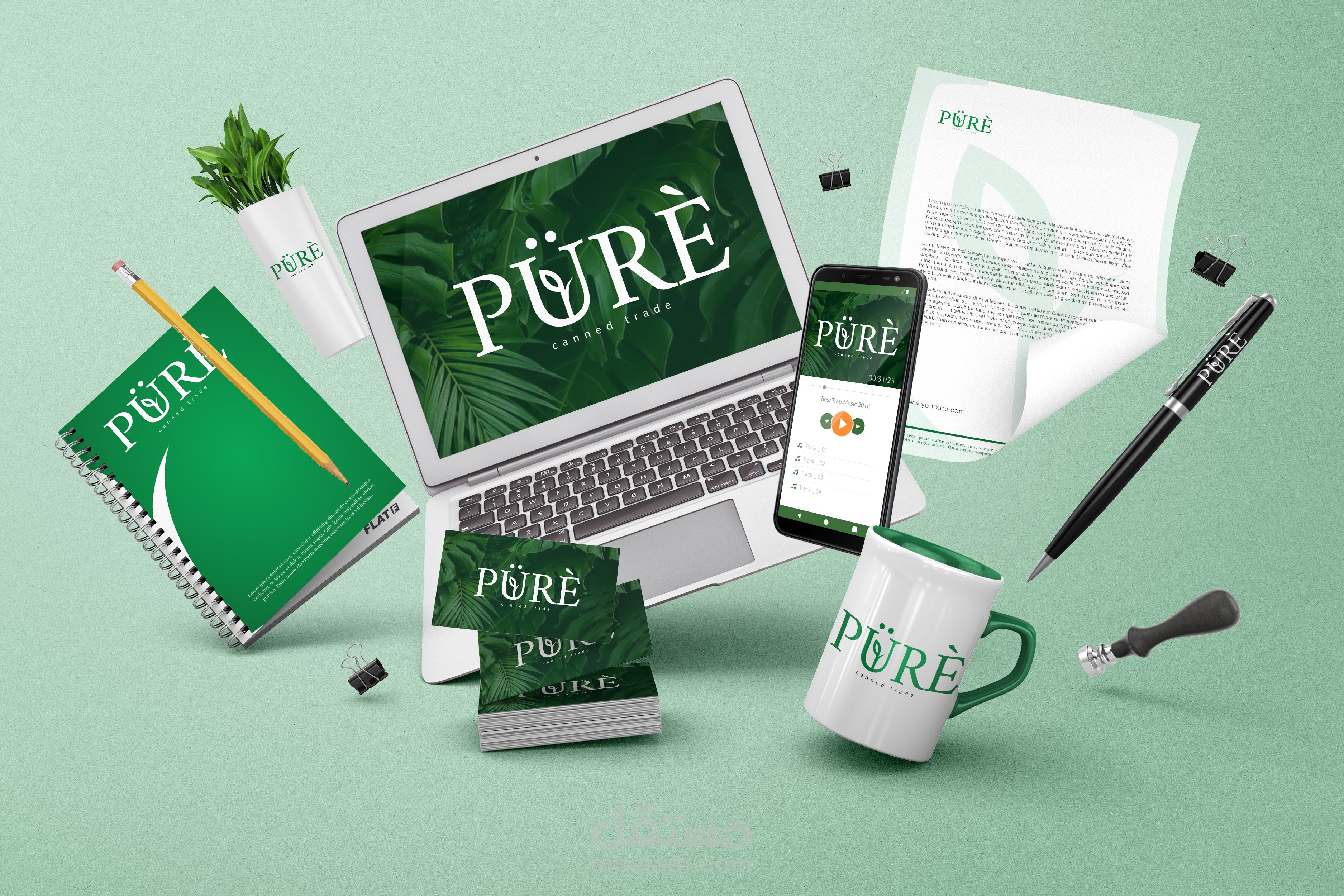 هوية بصرية لصالح شركة بيور