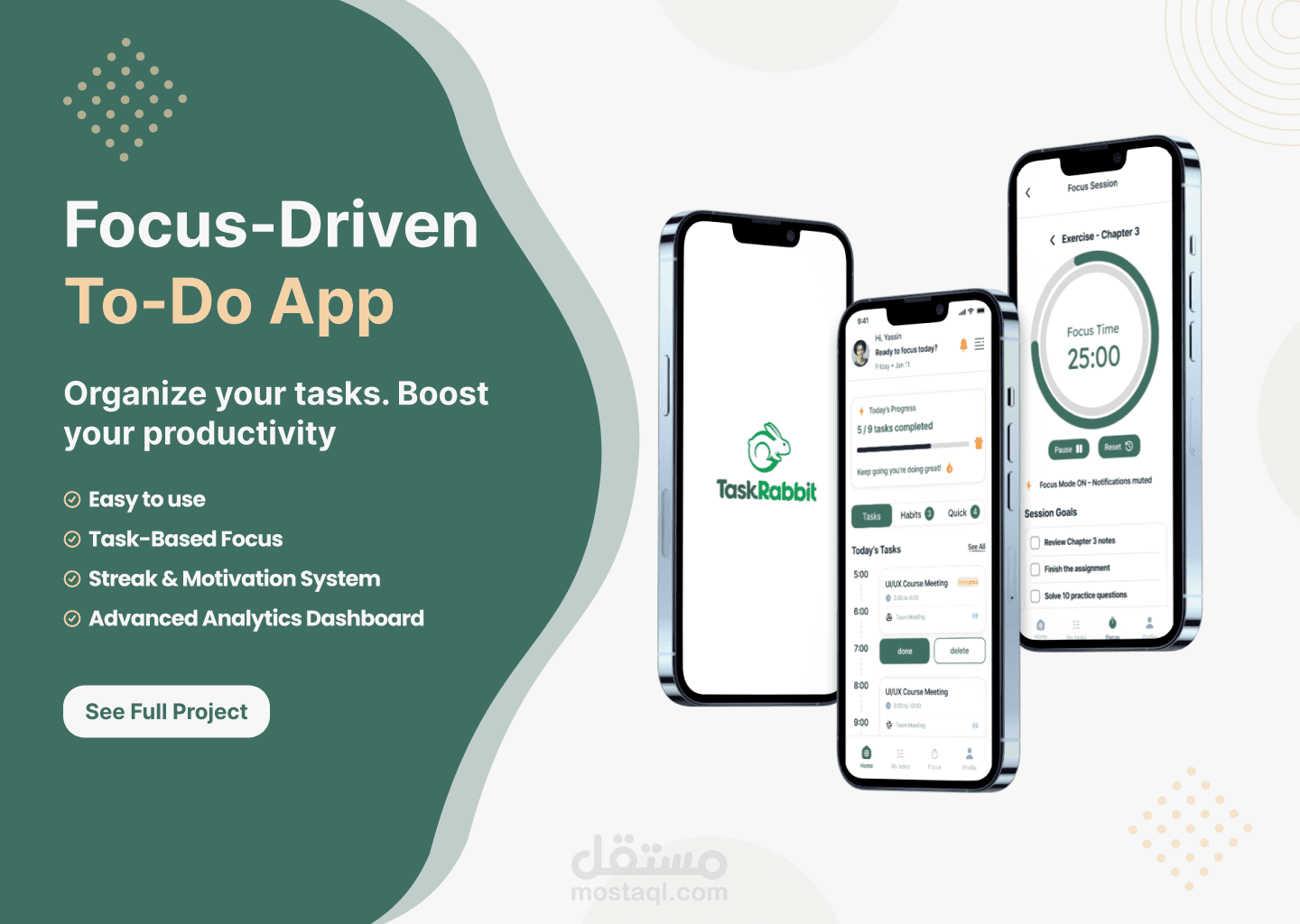 Task Manager & Focus Productivity App
