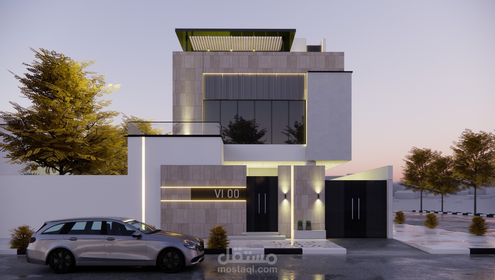 تصميم واجهة فيلا