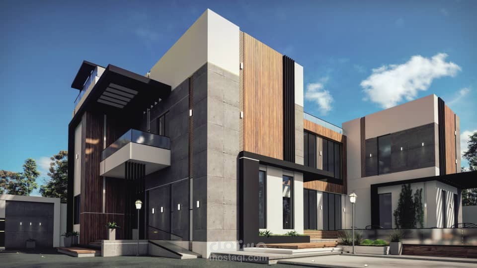 تصميم خارجي لفيلا في السعودية