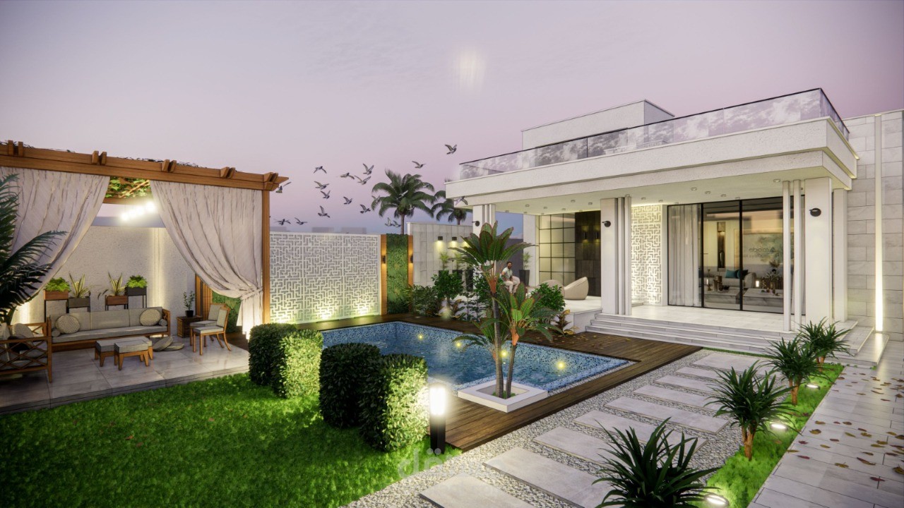 تصميم شاليه في مدينة القصيم في السعودية