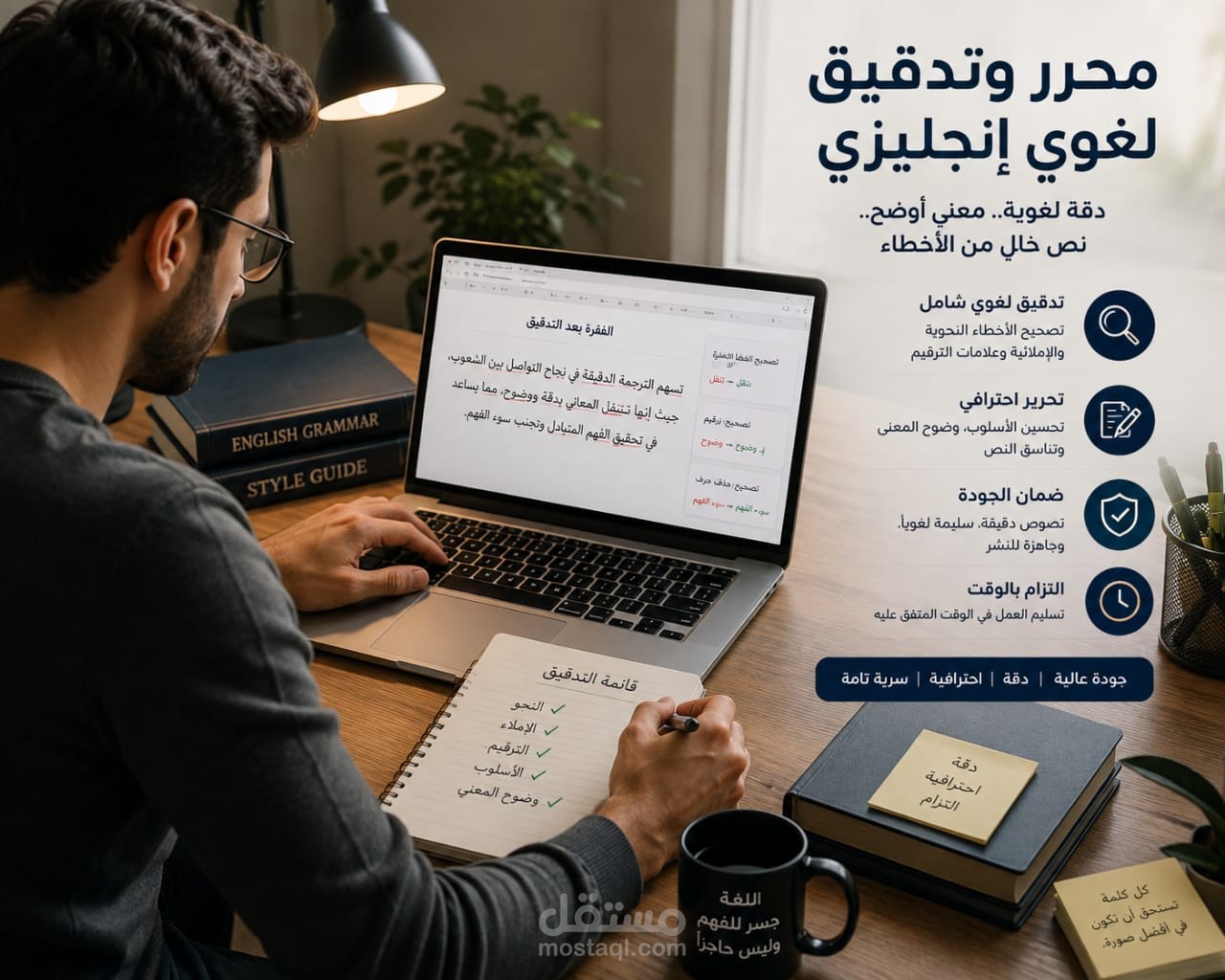 تحرير وتدقيق لغوى