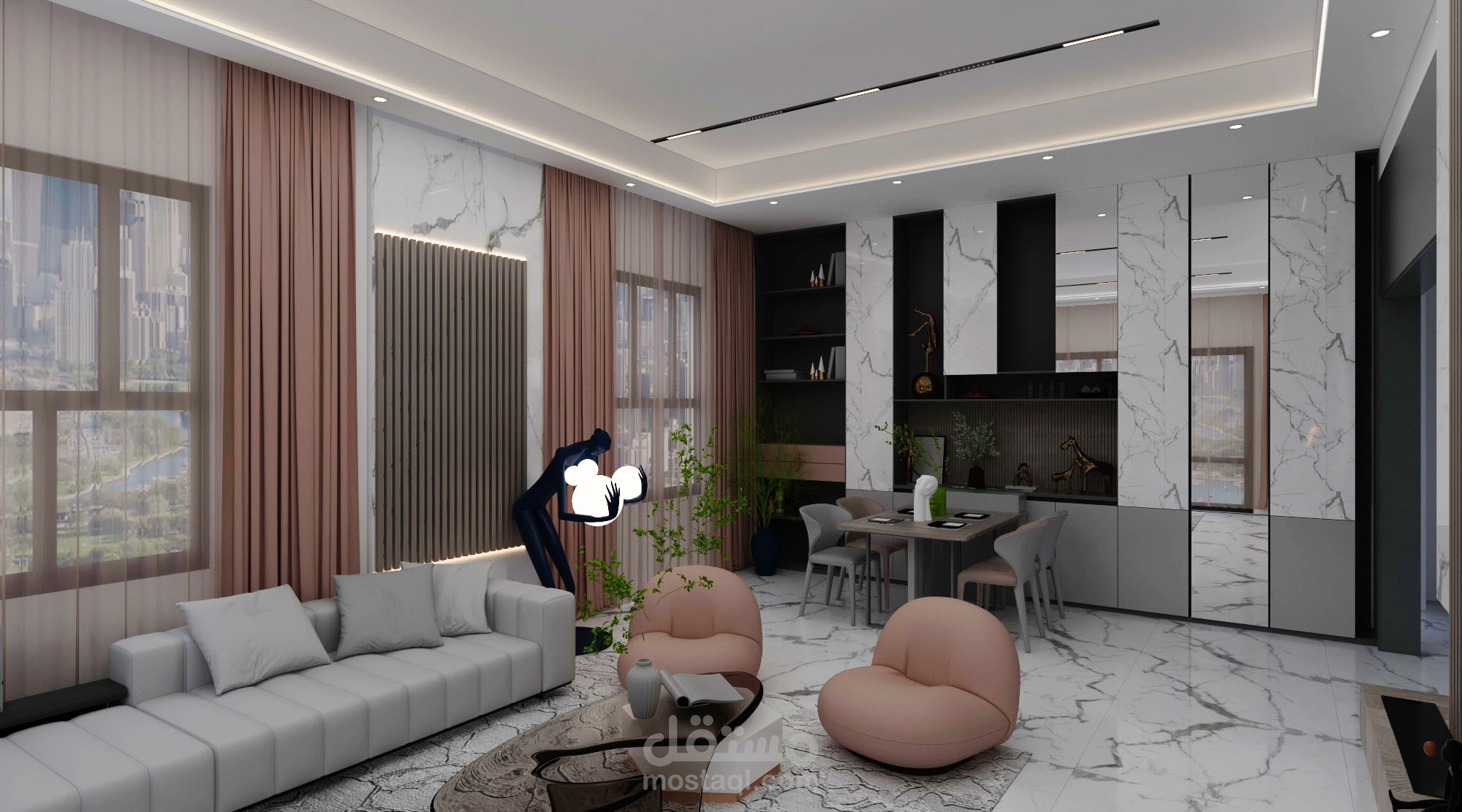 New classic villa design in Saudi Arabia