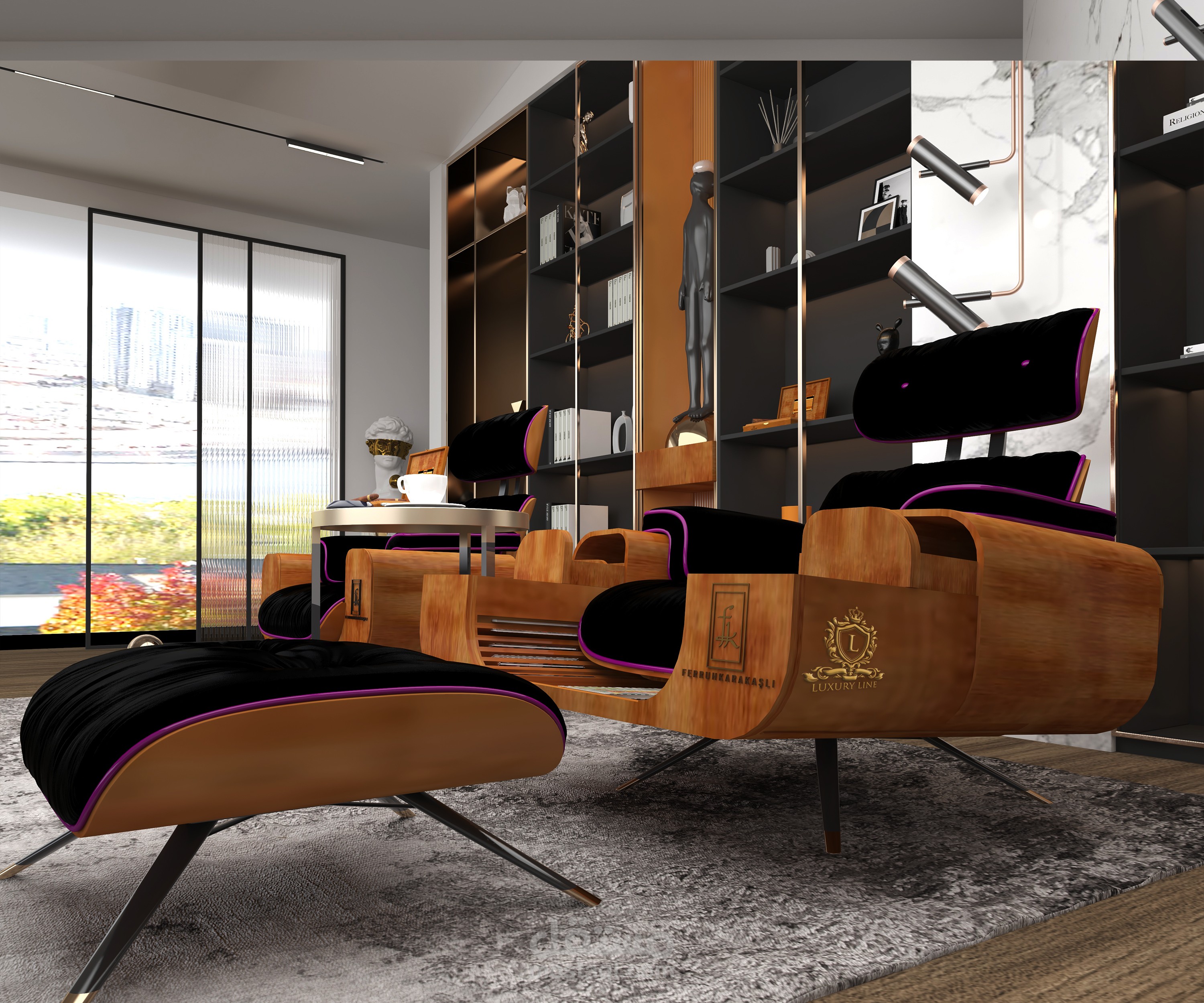 تصميم مكتب مع الاثاث كامل في اسطنبول